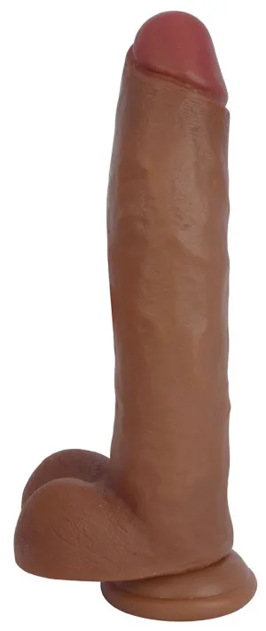 Jock 11 Dildo With Balls - Latte
