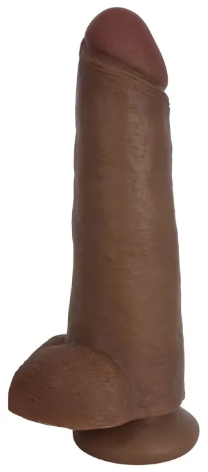 Jock 12 Dildo With Balls - Chocolate