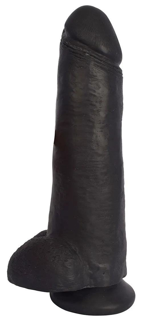 Jock 12 Dildo With Balls - Midnight