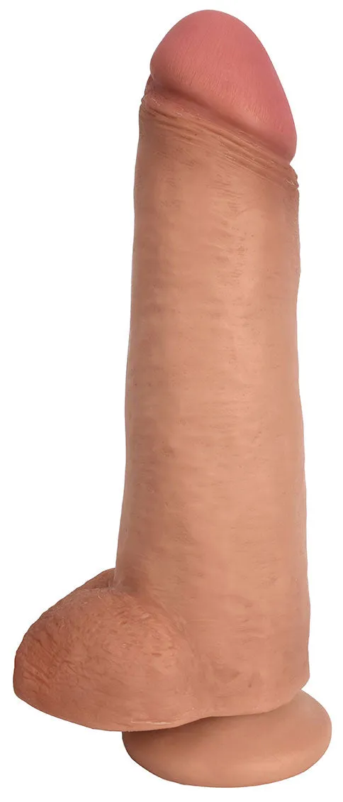 Jock 12 Dildo With Balls - Vanilla