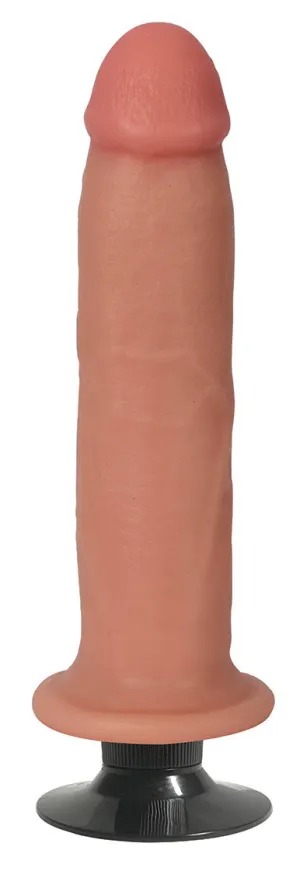 Jock 8 Vibrating Dildo No Balls Vanilla