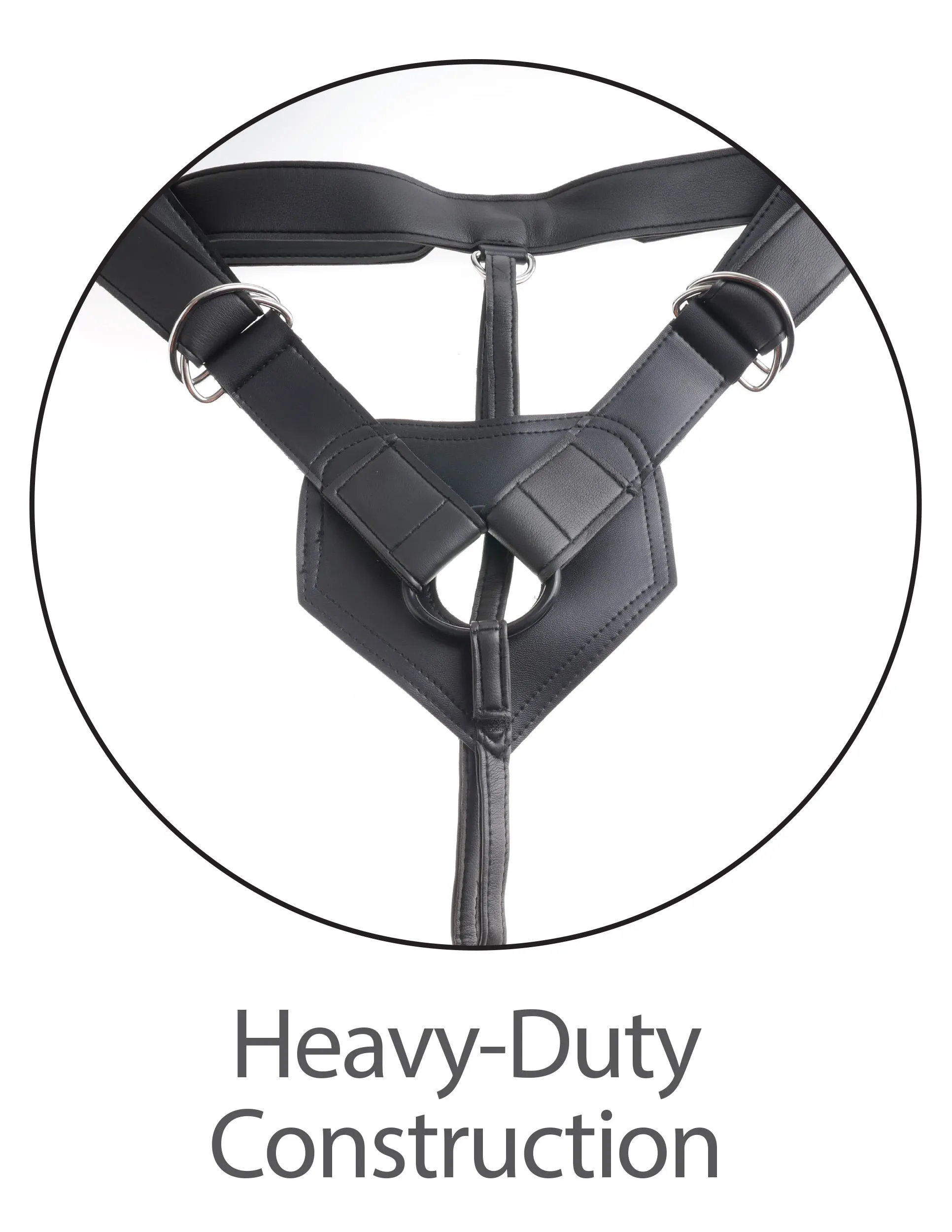 King Cock 7 Uncut with Strap on Harness