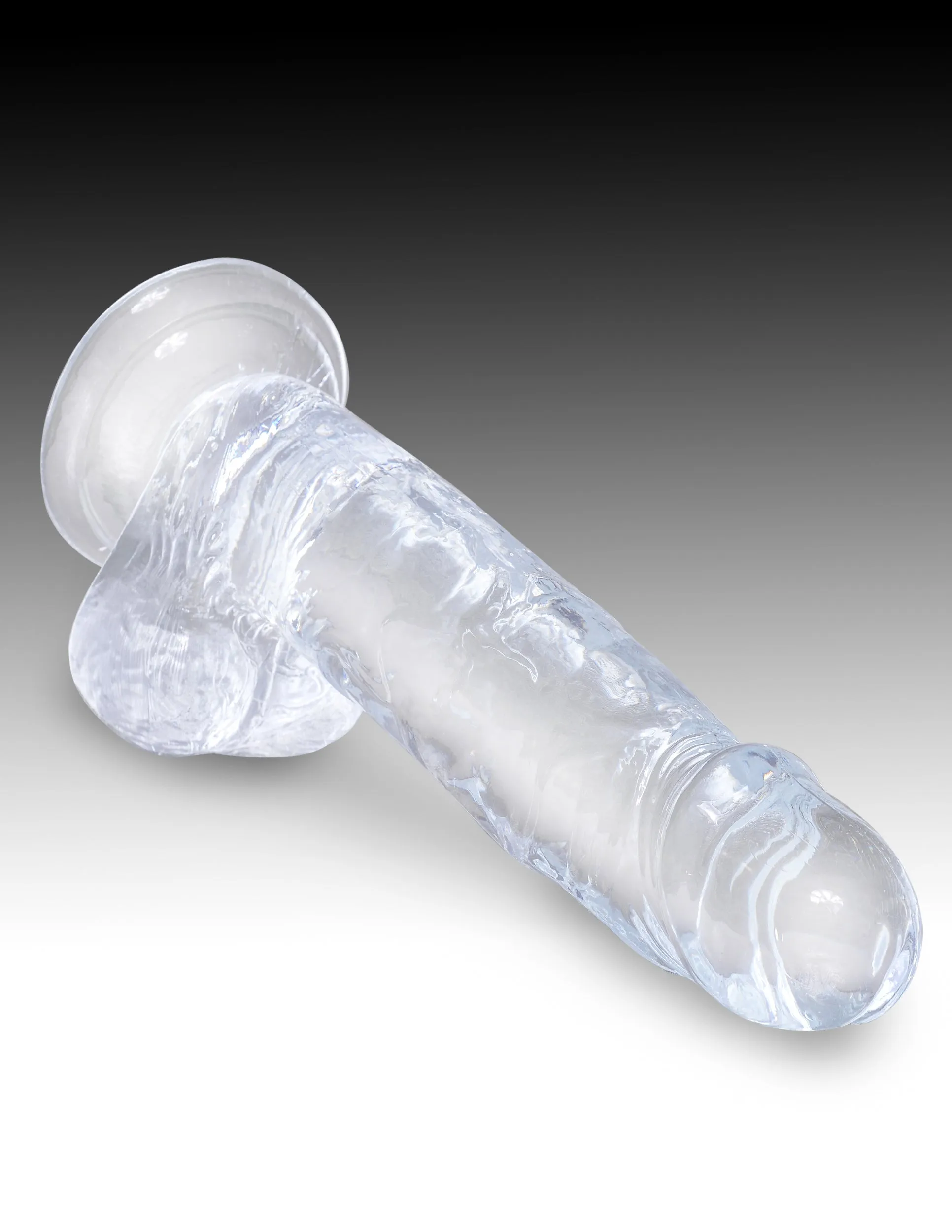 King Cock Clear 7 Cock with Balls