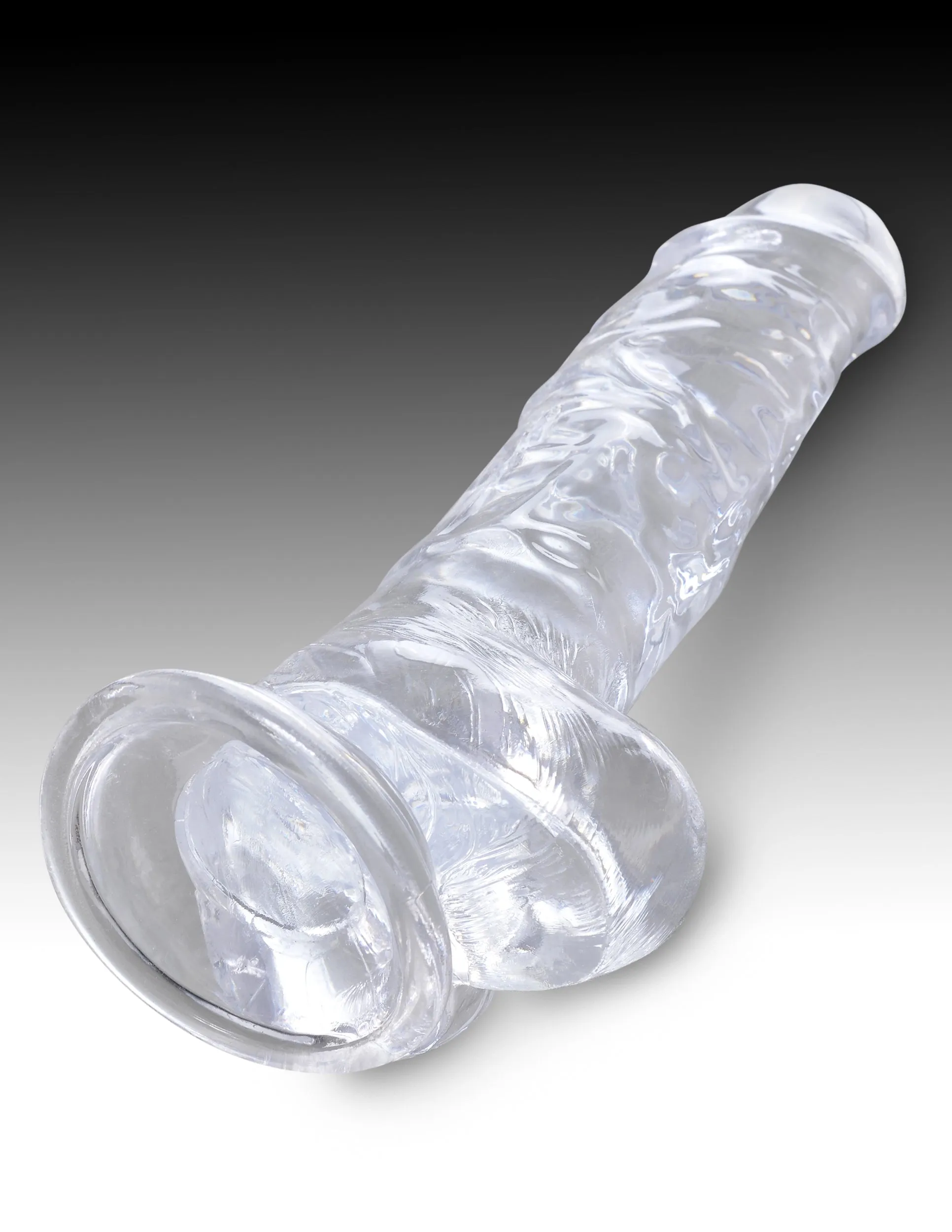 King Cock Clear 8 Cock with Balls