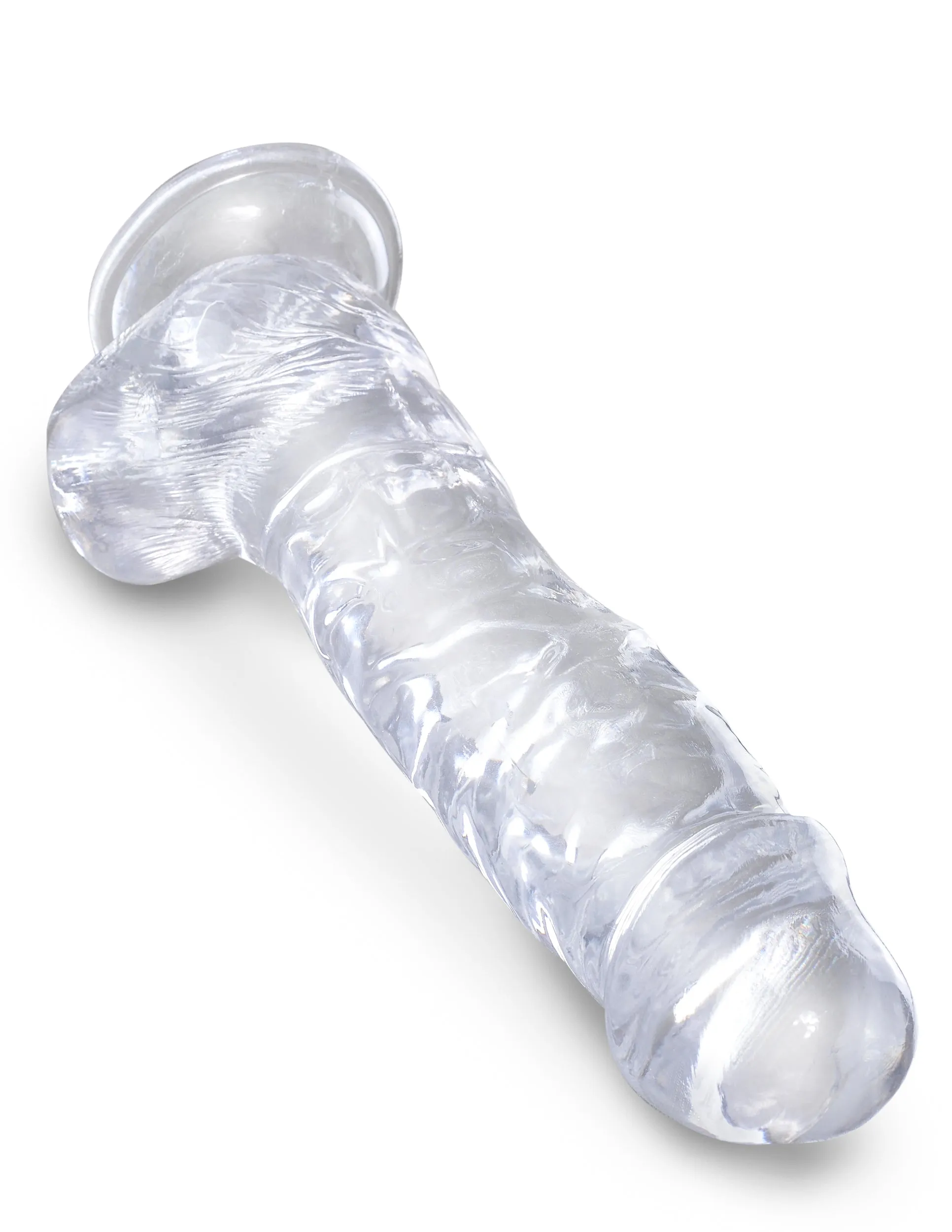King Cock Clear 8 Cock with Balls