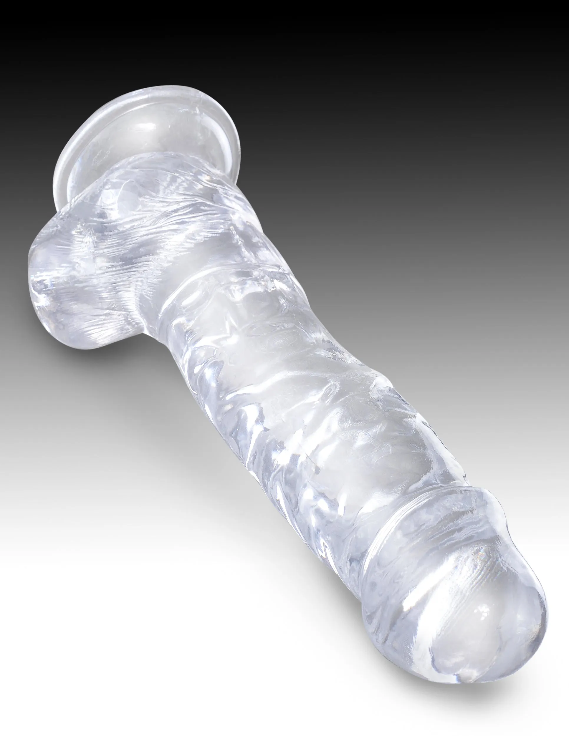King Cock Clear 8 Cock with Balls