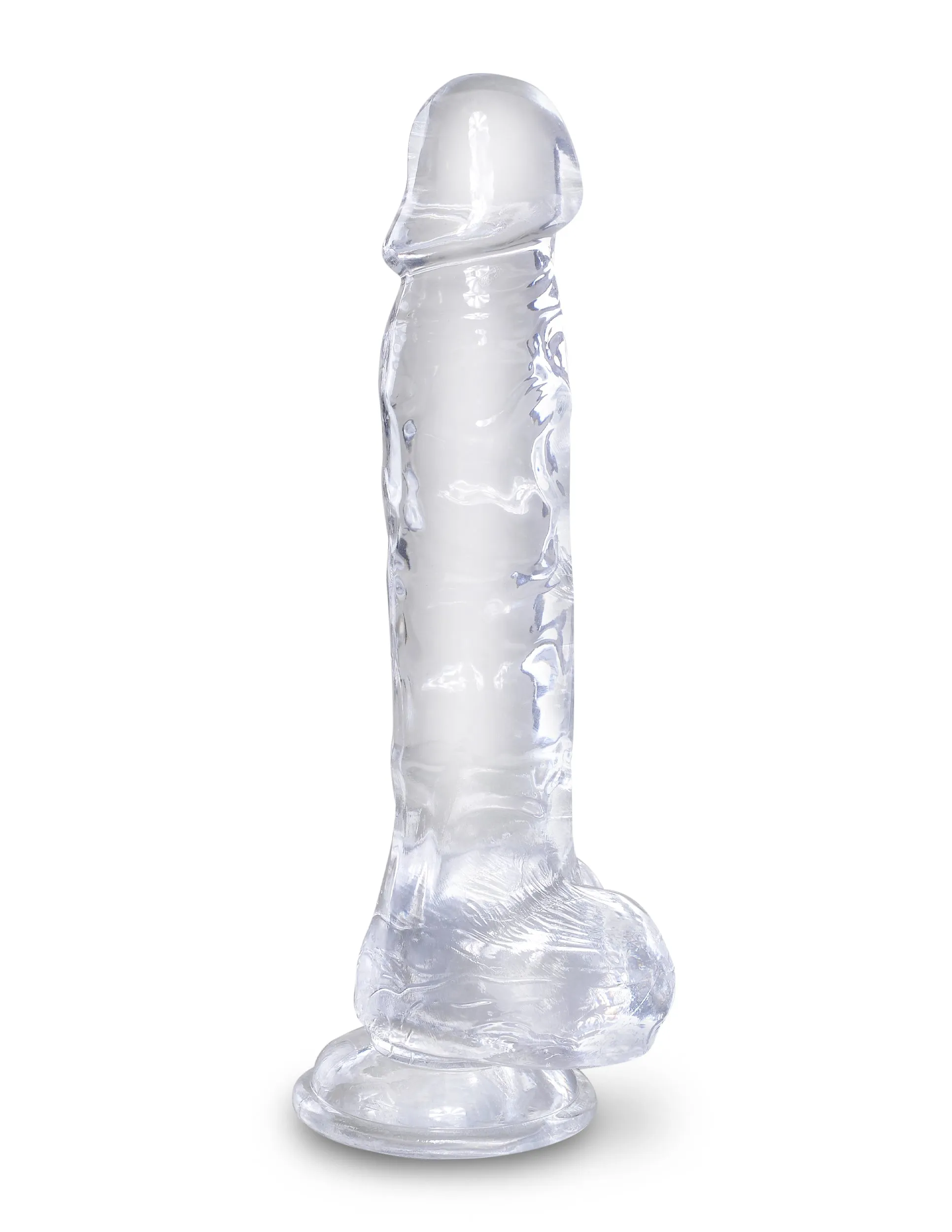 King Cock Clear 8 Cock with Balls