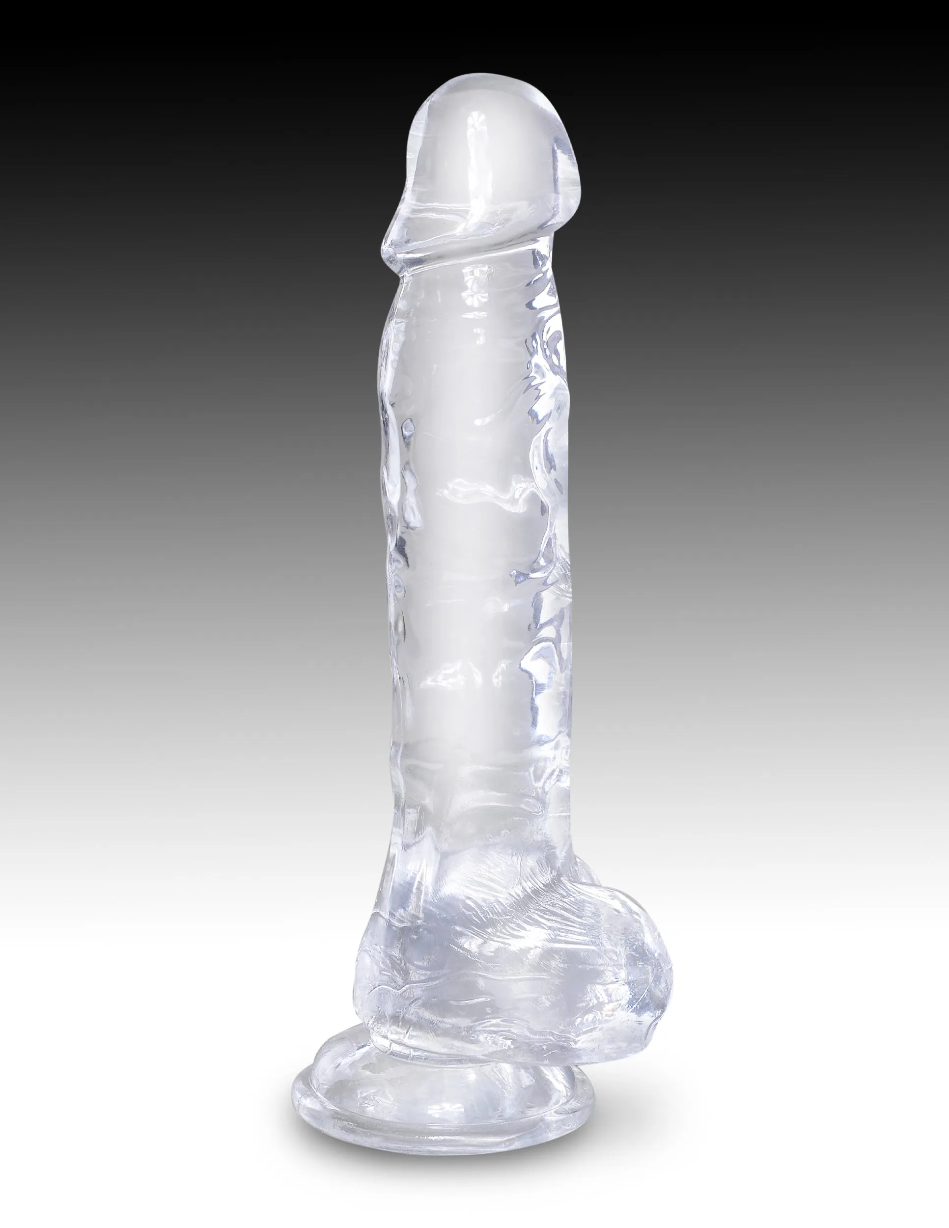 King Cock Clear 8 Cock with Balls