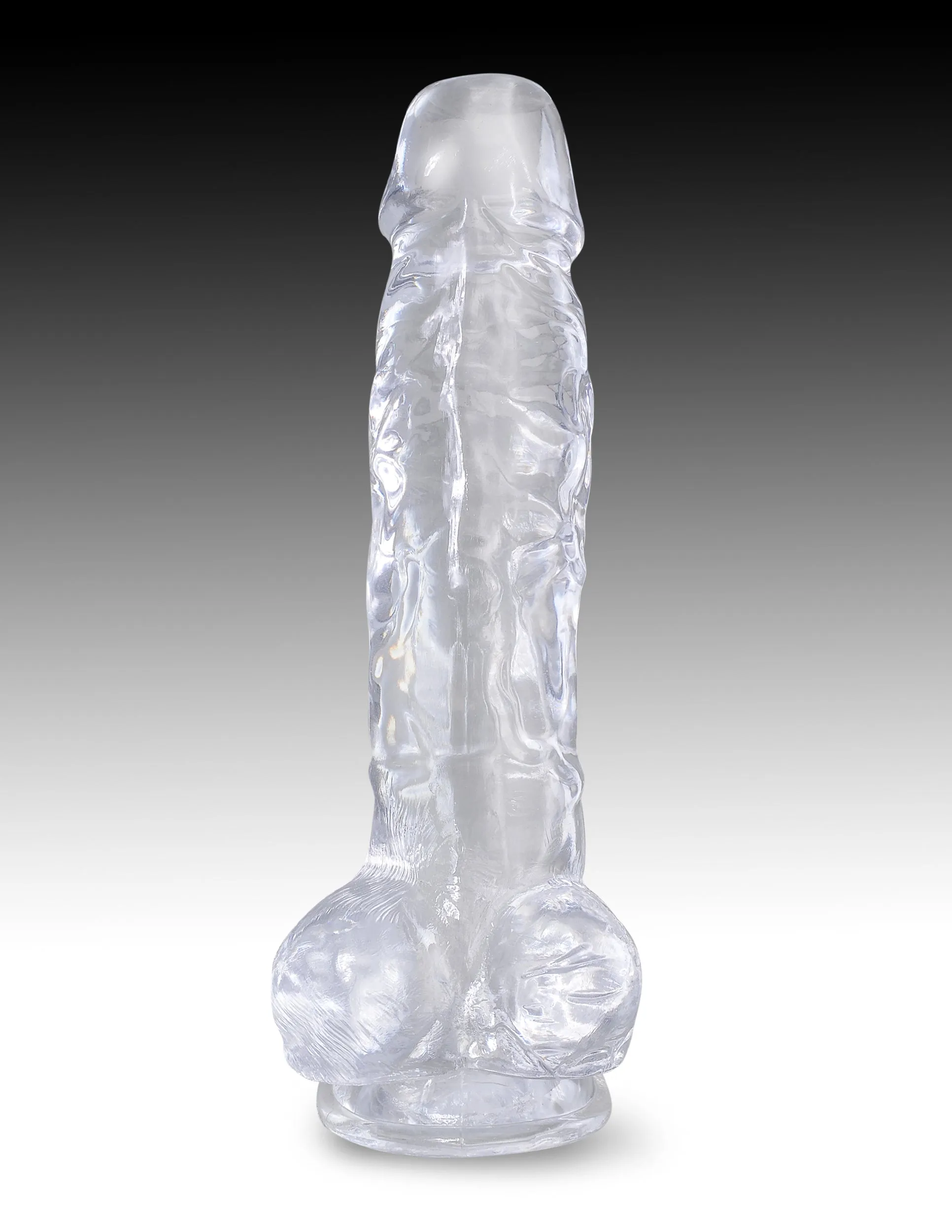 King Cock Clear 8 Cock with Balls