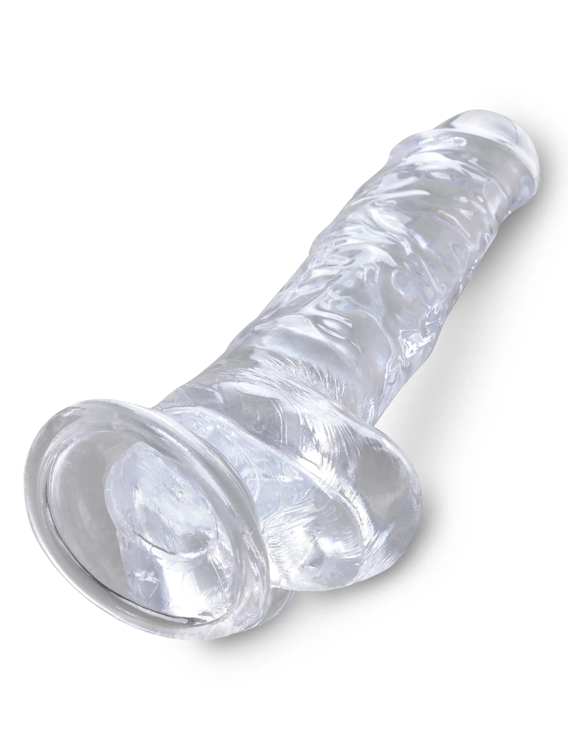 King Cock Clear 8 Cock with Balls