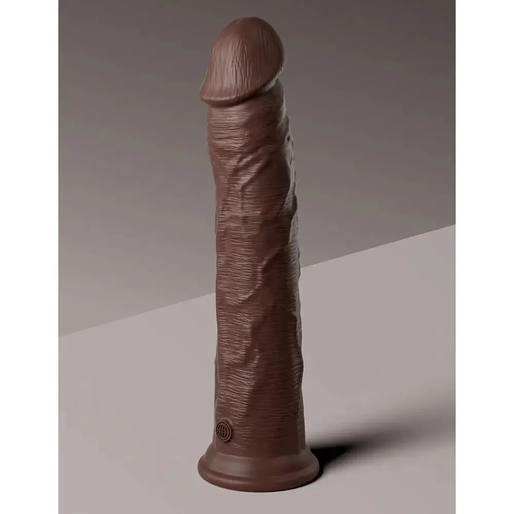 King Cock Elite 11 in. Silicone Realistic Dildo Sex Toy With Suction Cup Brown