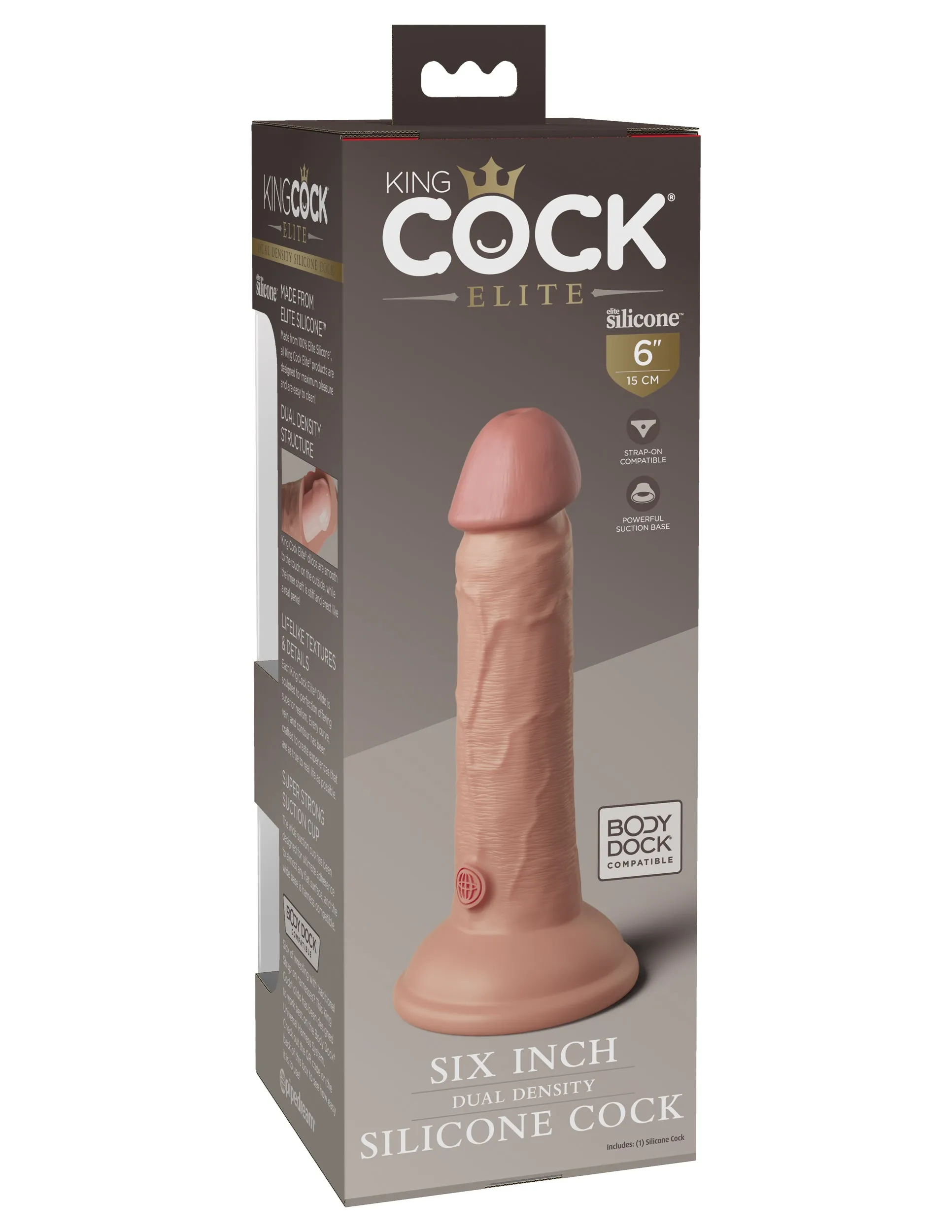 King Cock Elite 6 Silicone Dual Density Cock