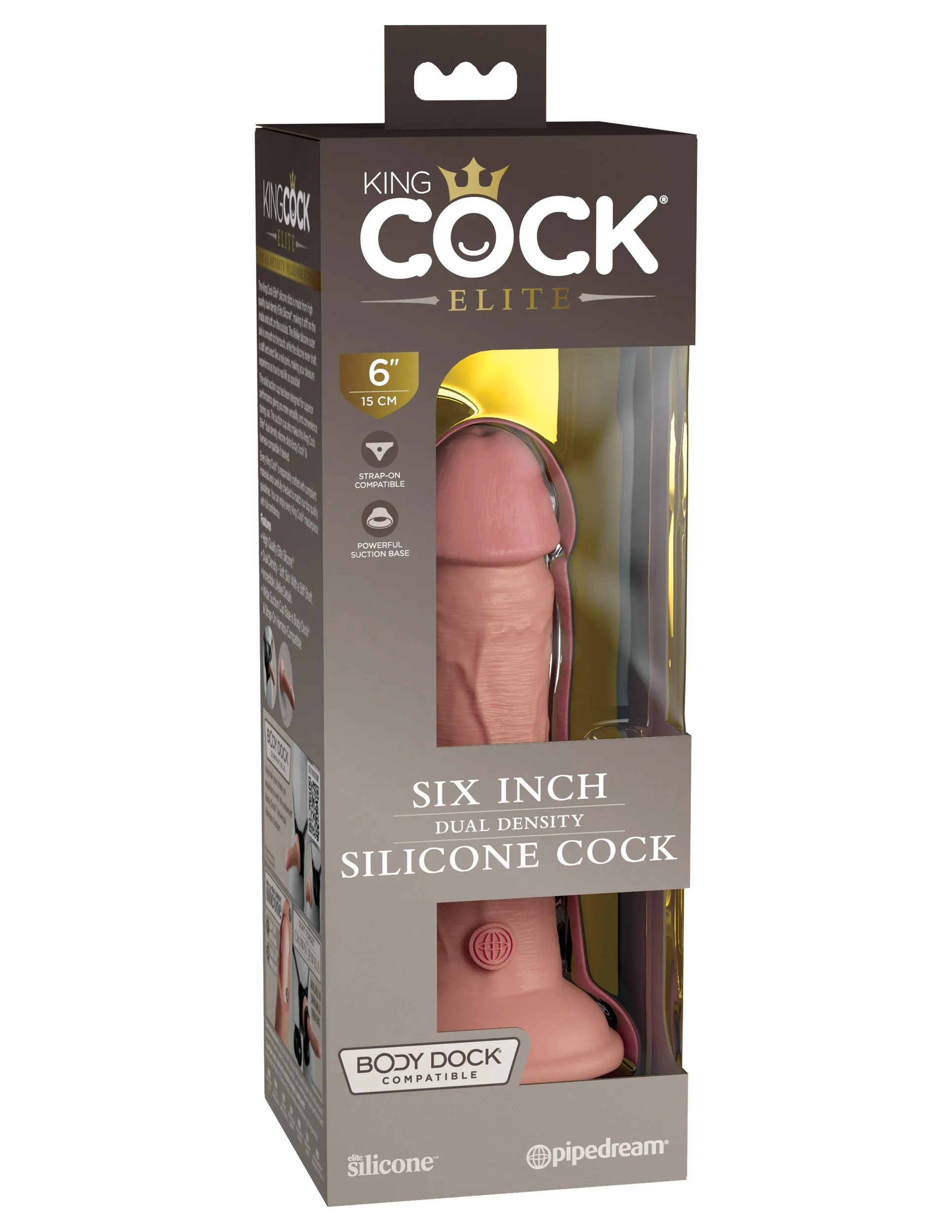 King Cock Elite 6 Silicone Dual Density Cock
