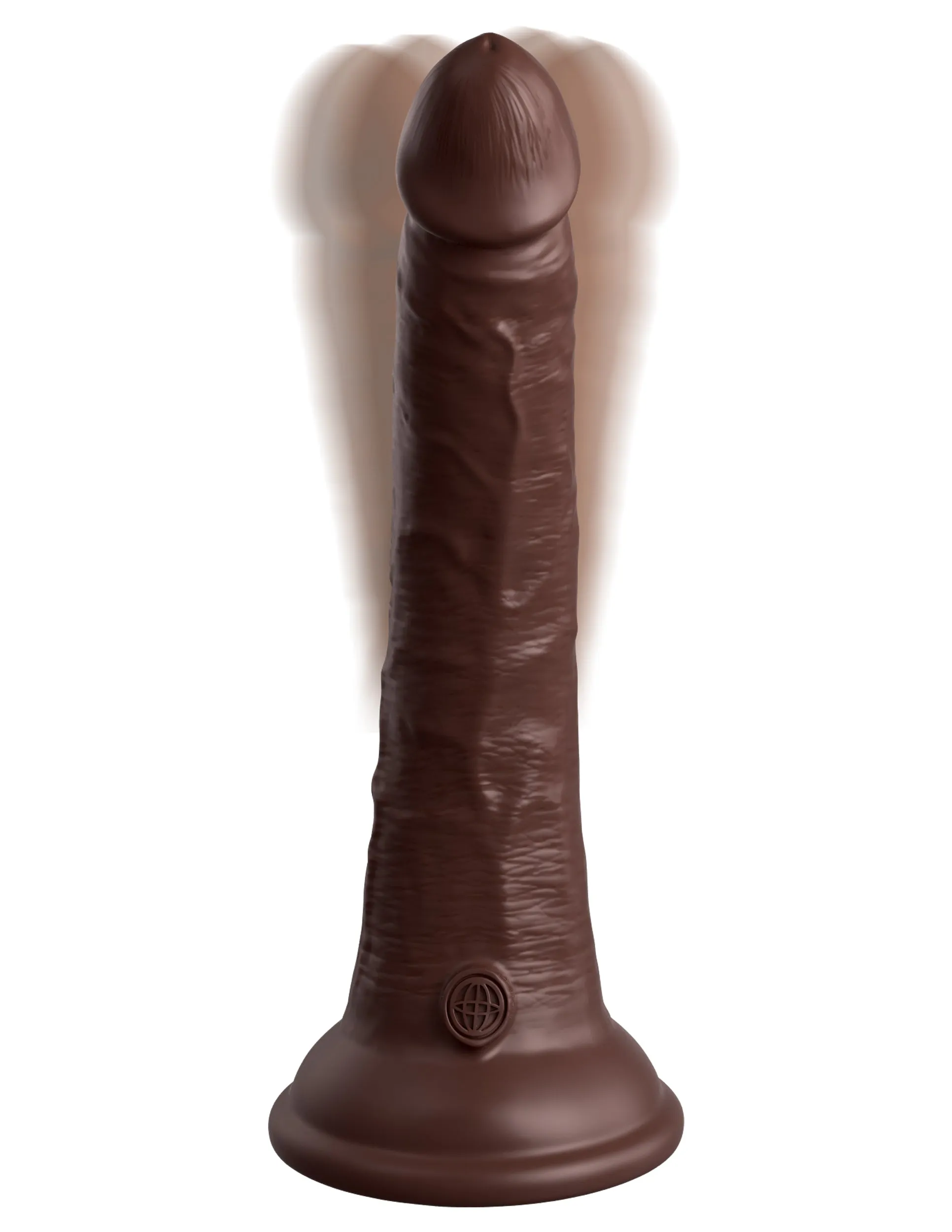 King Cock Elite 7 Vibrating Silicone Dual Density Cock with Remote