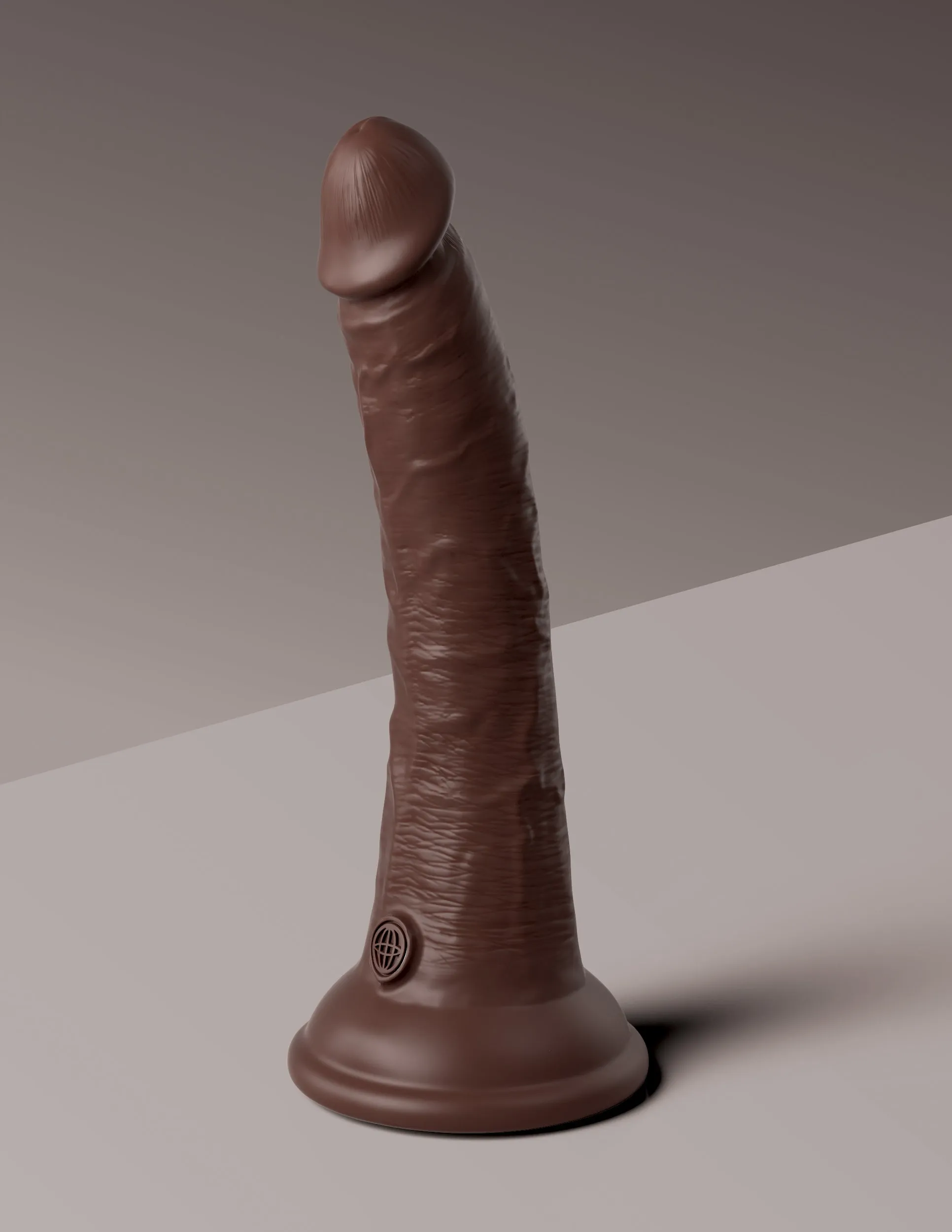 King Cock Elite 7 Vibrating Silicone Dual Density Cock with Remote
