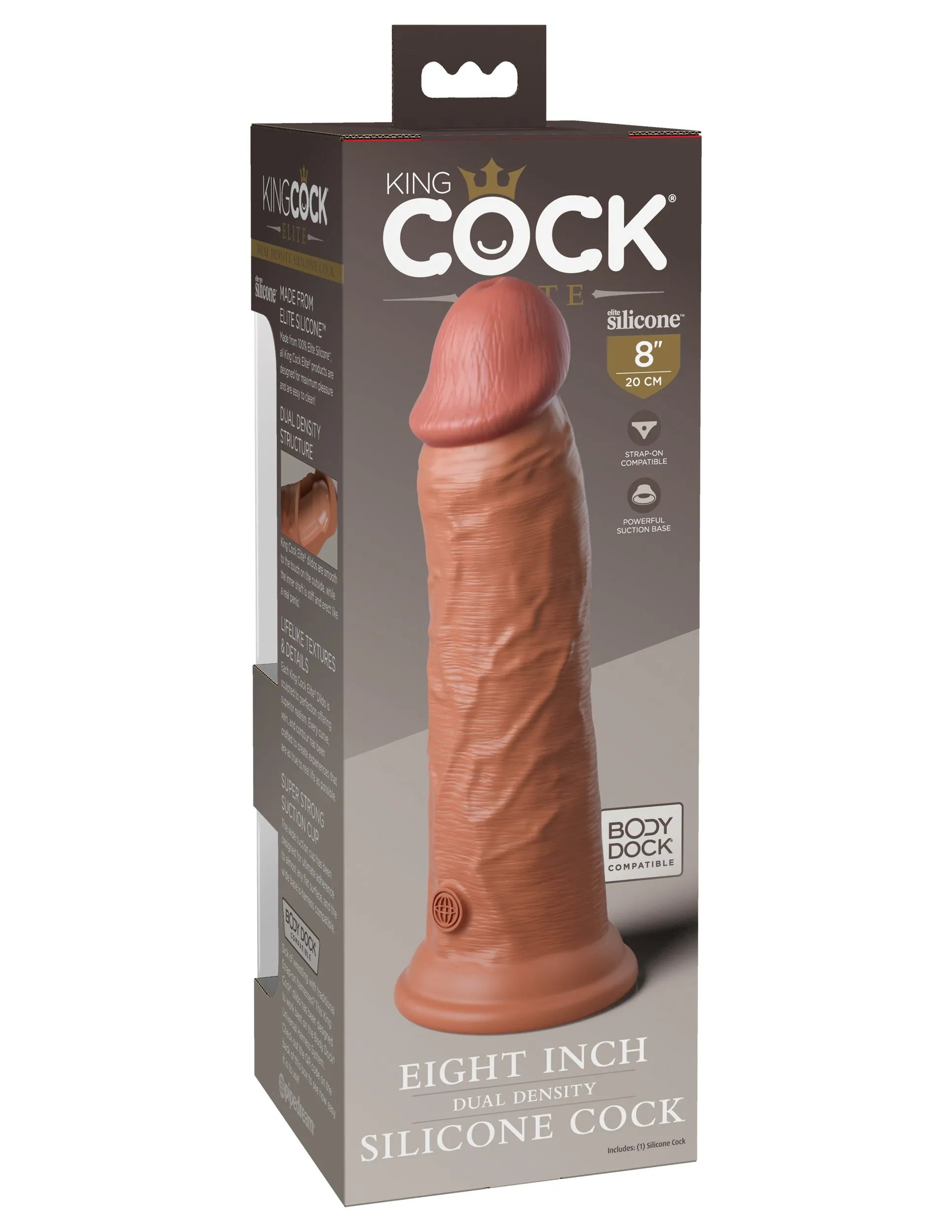 King Cock Elite 8 Silicone Dual Density Cock