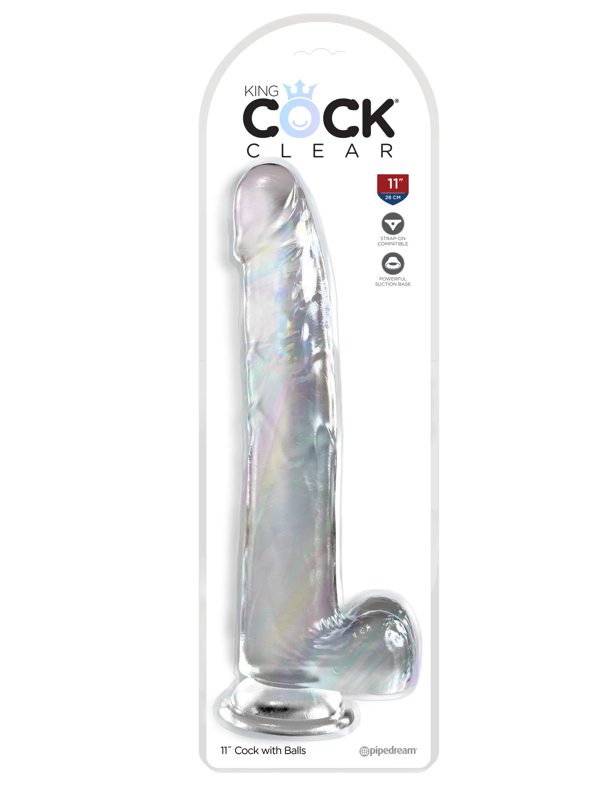 King Cock King Cock Clear 11 with Balls