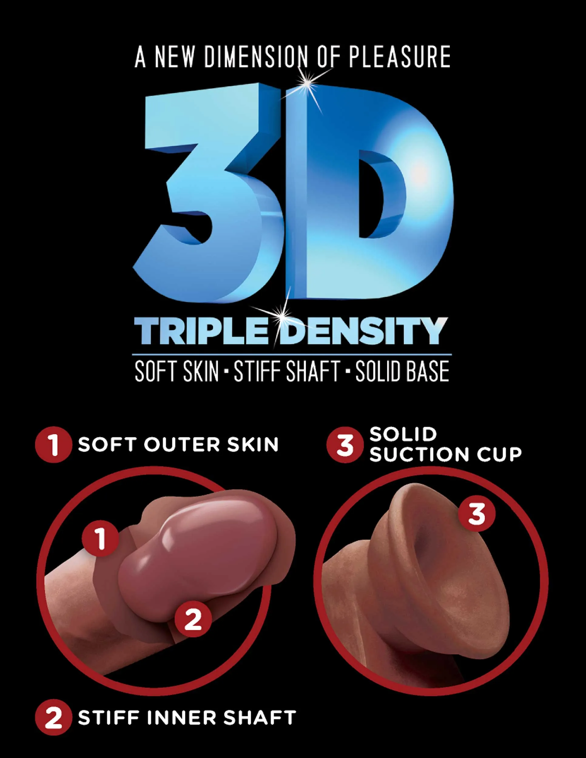 King Cock Plus 6 Triple Density Cock