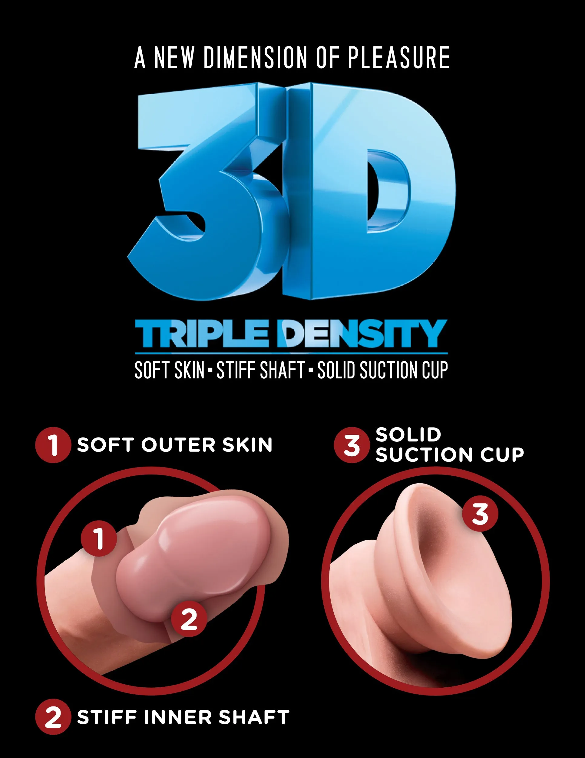 King Cock Plus 9 Triple Density Cock