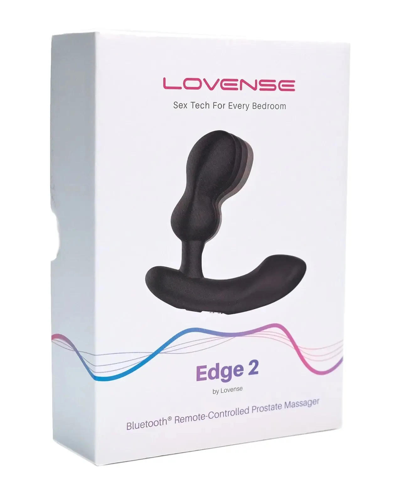 Lovense Edge 2 Bluetooth Prostate Massager Sex Toy - Black
