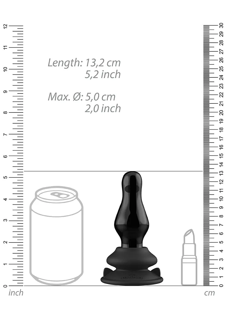 Missy - Glass Vibrator - With Suction Cup And Remote - Rechargeable - 10 Speed