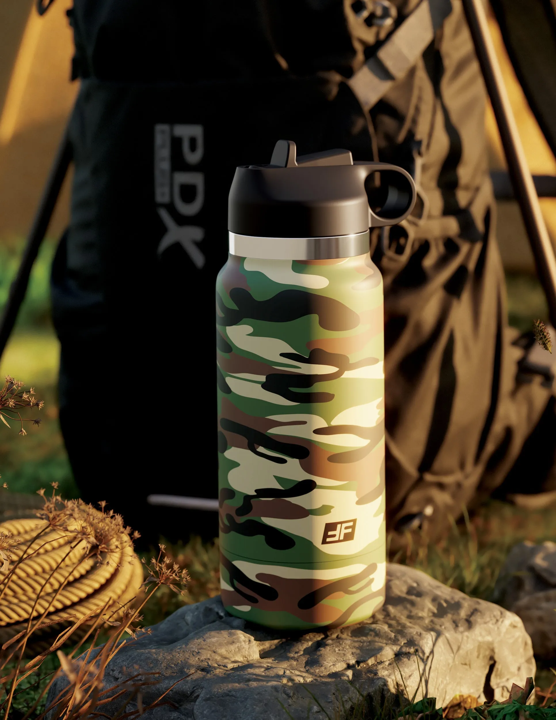 PDX Plus Fap Flask - Happy Camper