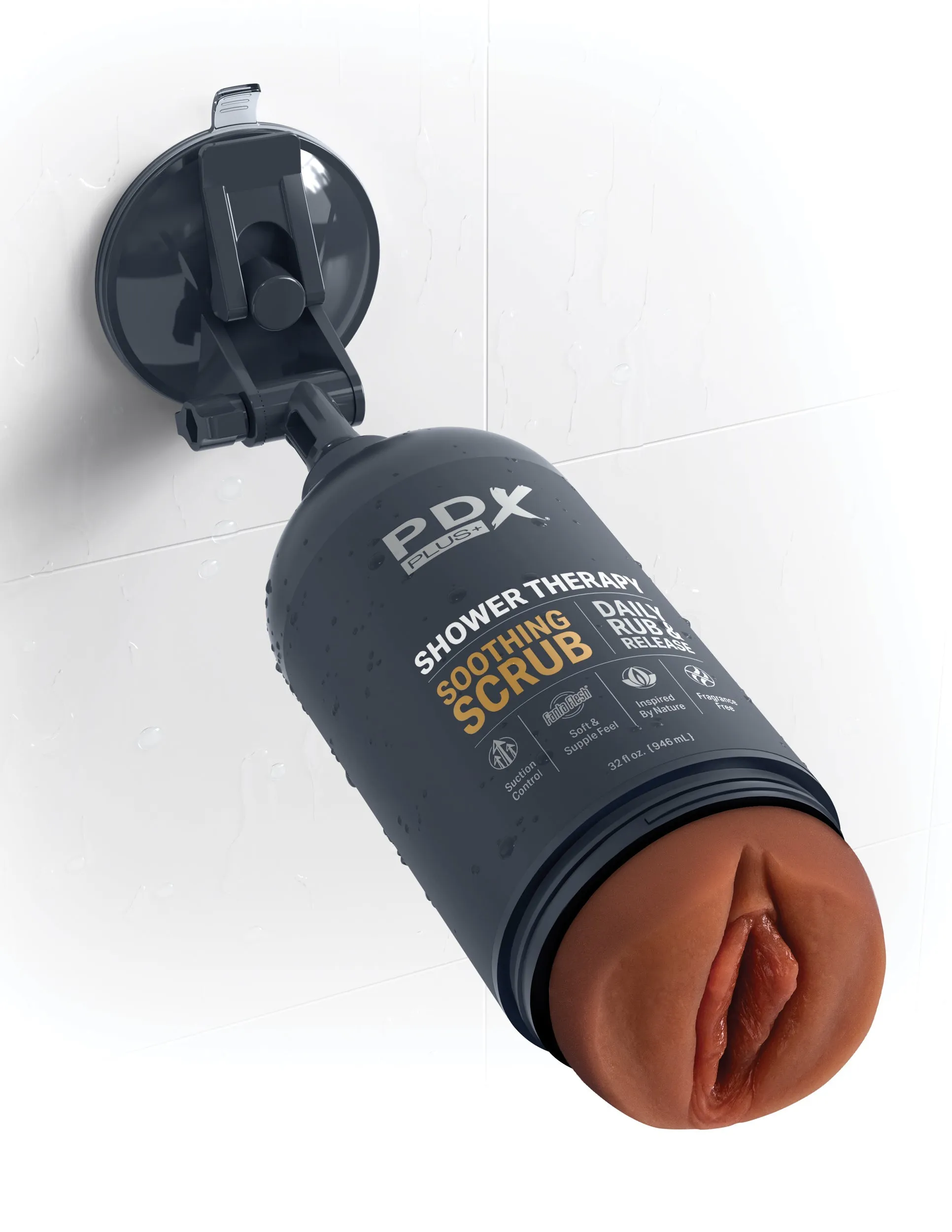 PDX Plus - Shower Therapy - Soothing Scrub - Brown