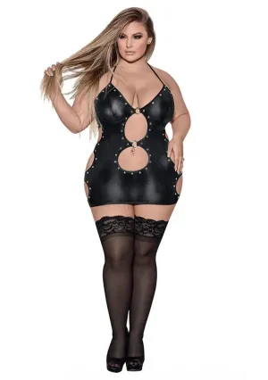 Plus Size BDSM Lingerie Bondage Wear Lust Fetish Selene Queen Sized Black