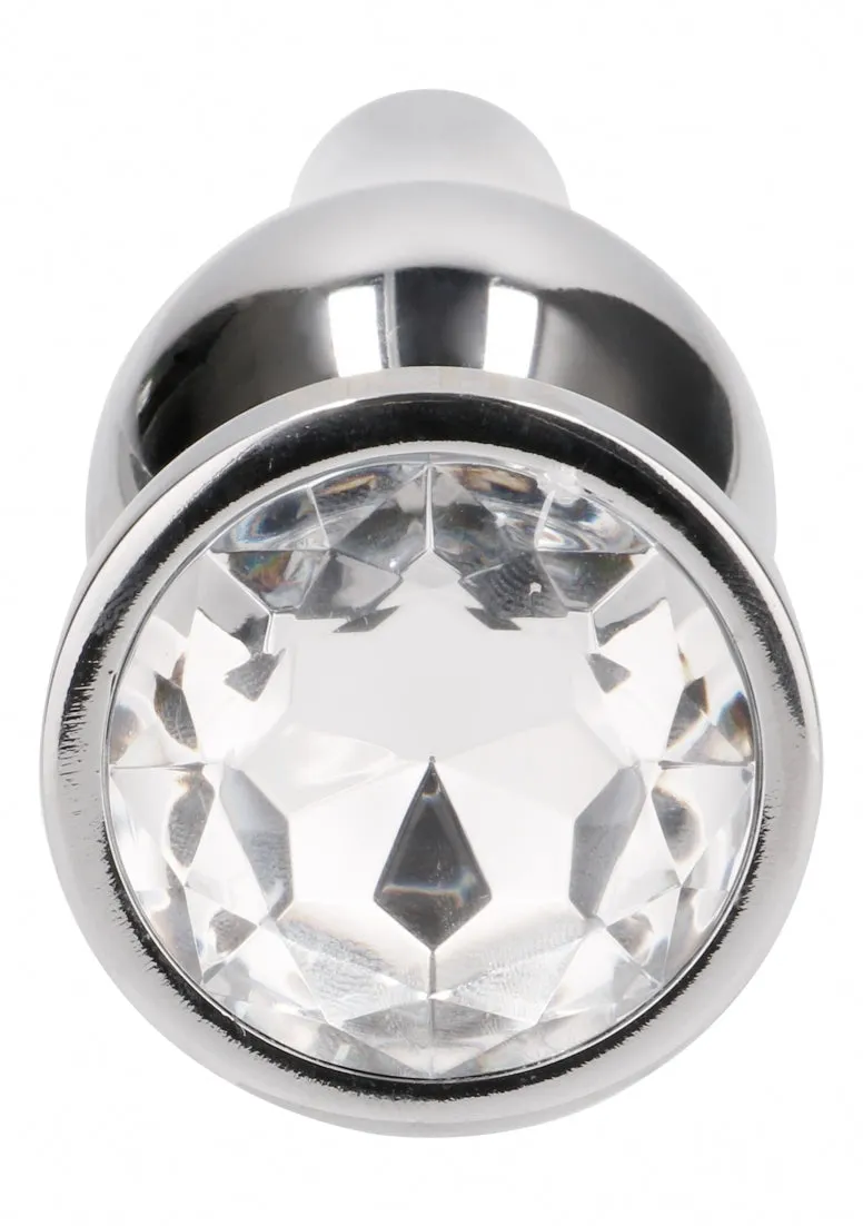 R1 - Silver Plug - 3.9 Inch - Clear Sapphire