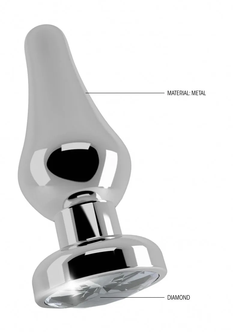 R1 - Silver Plug - 3.9 Inch - Clear Sapphire