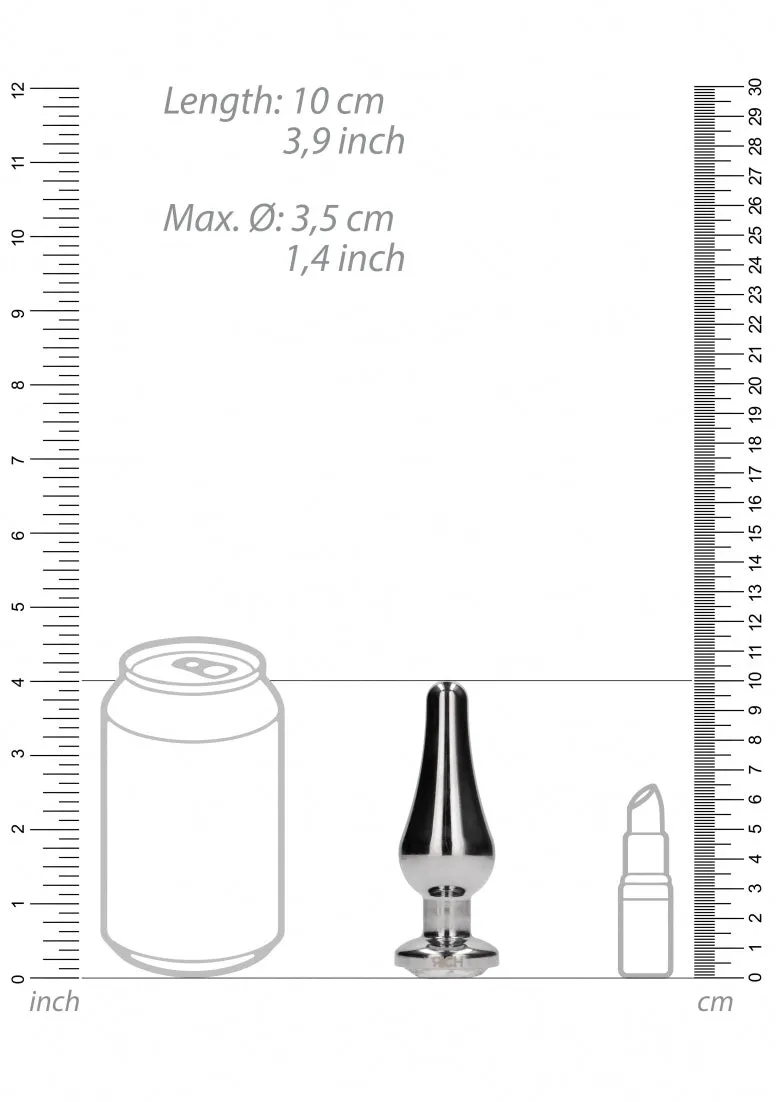 R1 - Silver Plug - 3.9 Inch - Clear Sapphire