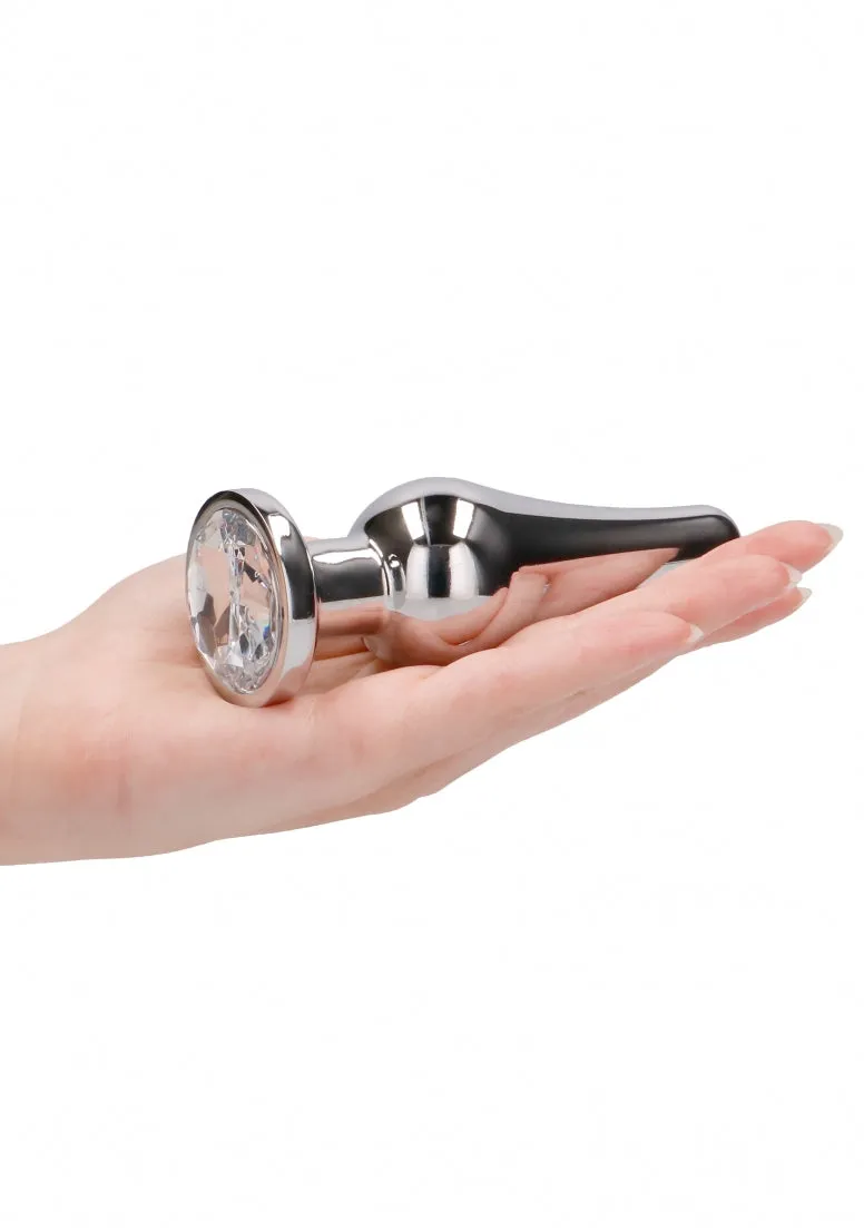 R1 - Silver Plug - 3.9 Inch - Clear Sapphire
