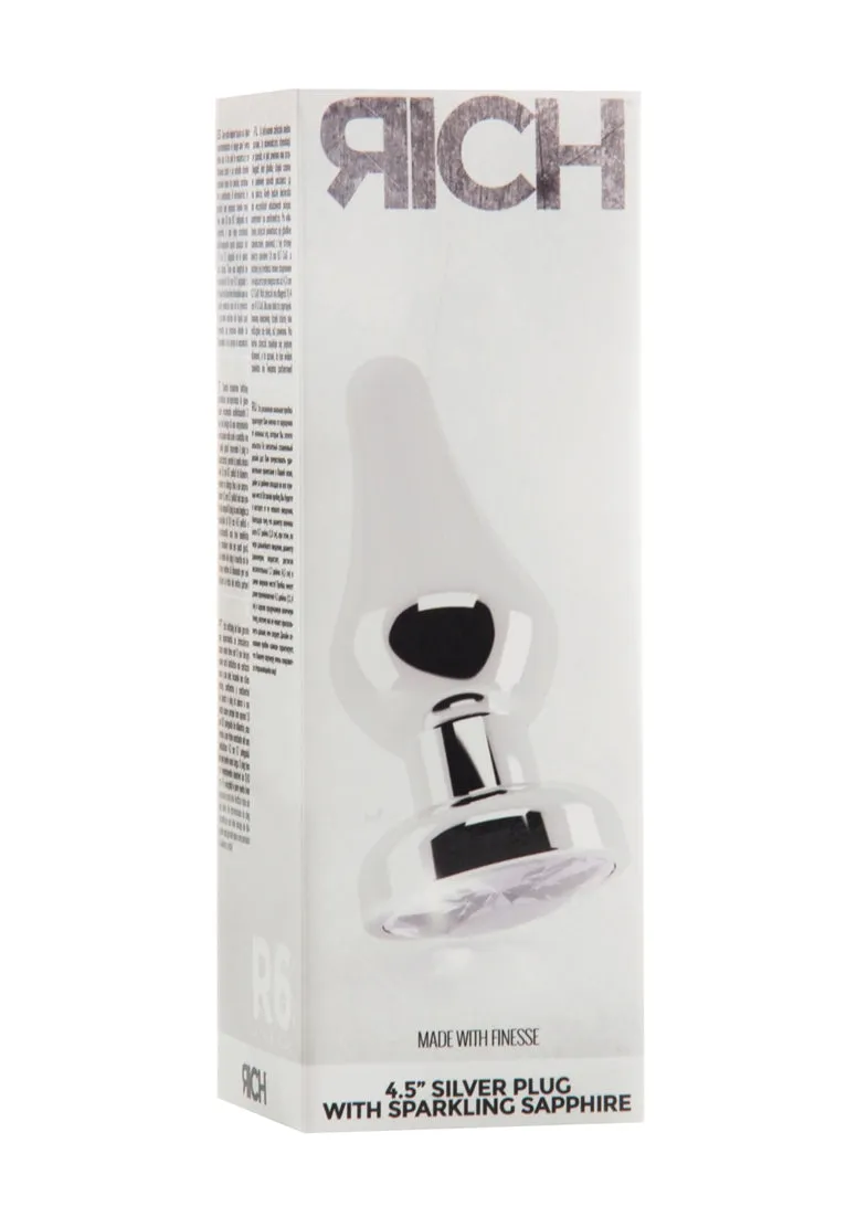 R6 - Silver Plug - 4.5 Inch - Clear Sapphire