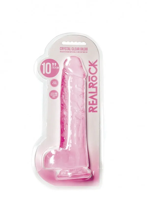 Realistic Dildo With Balls 10 / 25.4 cm