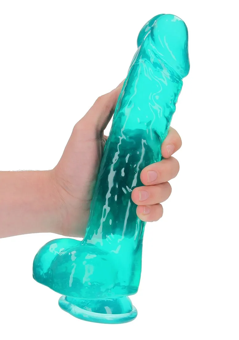 Realistic Dildo With Balls - 10/ 25.4 Cm