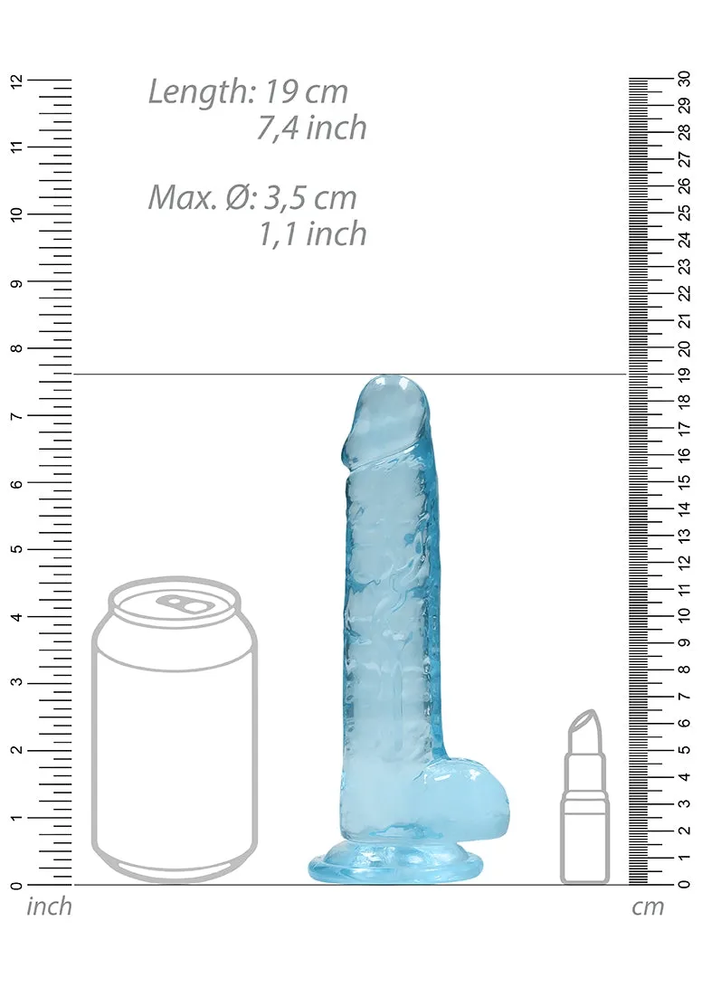 Realistic Dildo With Balls - 7/ 19 Cm