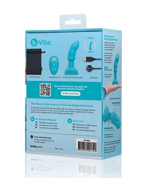 Remote Control Anal Toy Rimming P-Spot Butt Plug Sex Toy