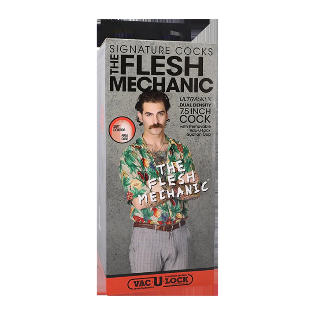 Signature Cocks - The Flesh Mechanic - 7.5 Inch ULTRASKYN Cock with Re...