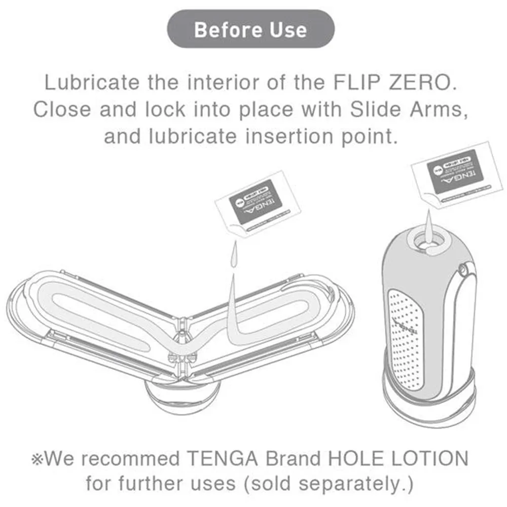 Tenga Flip 0 (Zero) Black Male Masturbator Stroker Pocket Pussy Sex Toy