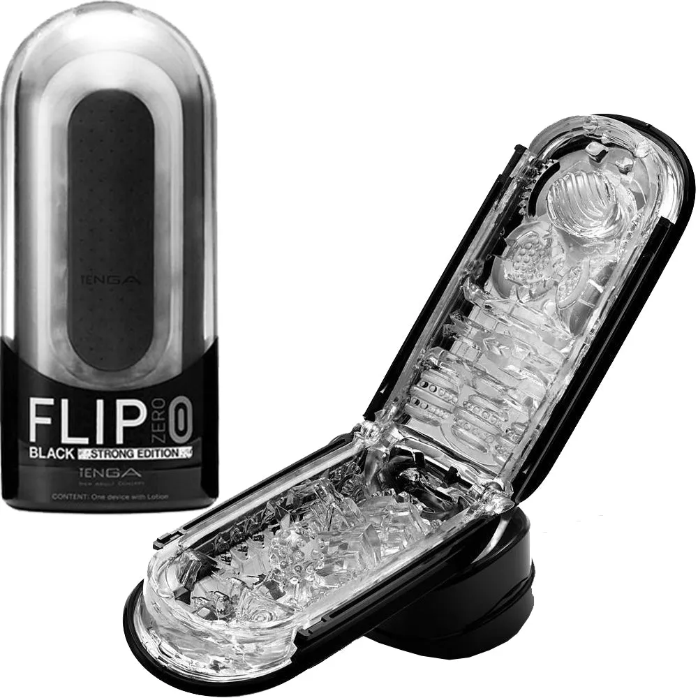 Tenga Flip 0 (Zero) Black Male Masturbator Stroker Pocket Pussy Sex Toy