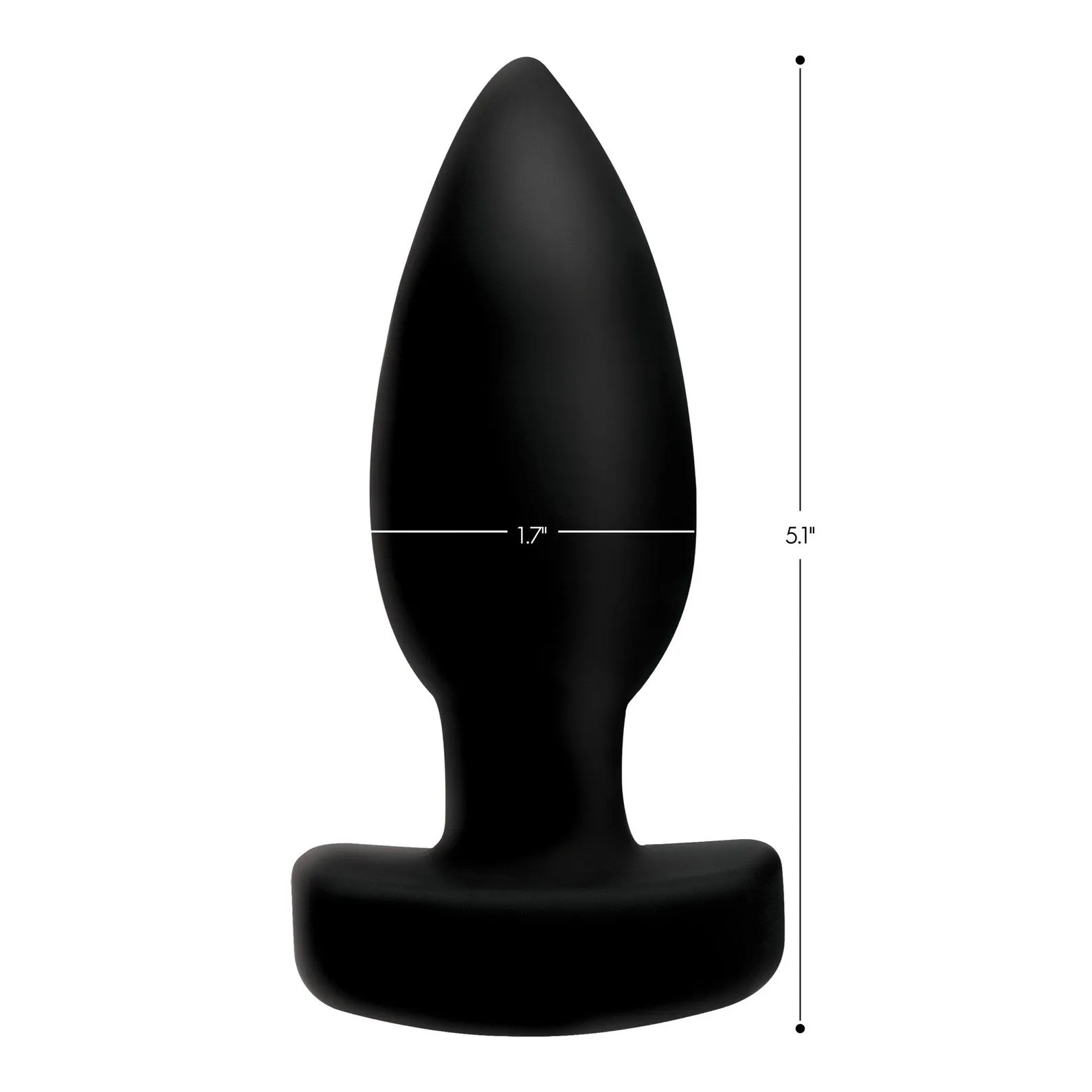 The Taper 10x Smooth Silicone Remote Control Vibrating Butt Plug
