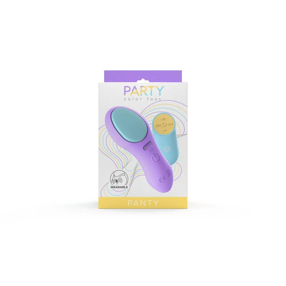 Vibratore per Slip/mutande Telecomandato Party Color