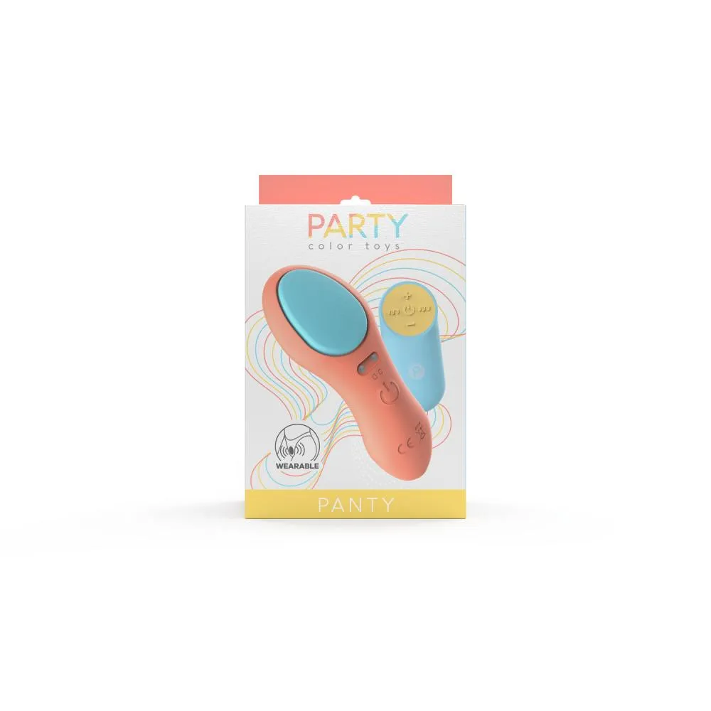 Vibratore per Slip/mutande Telecomandato Party Color